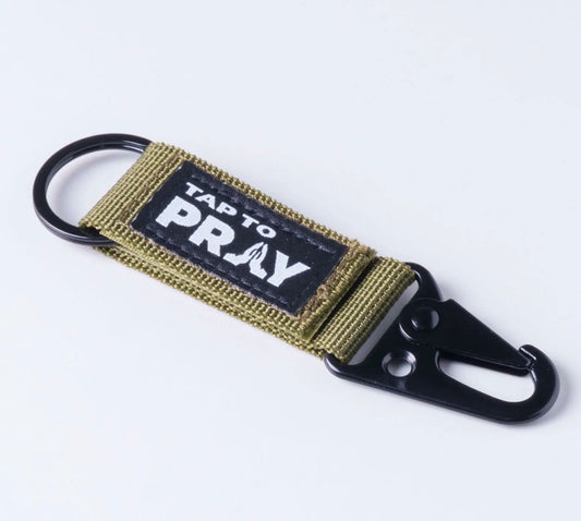 Versible—TAP TO PRAY® TACTICAL CARABINER KEYCHAIN - Helps support the Tim Tebow Foundation which helps prevent, rescue and restore victims of human trafficking!