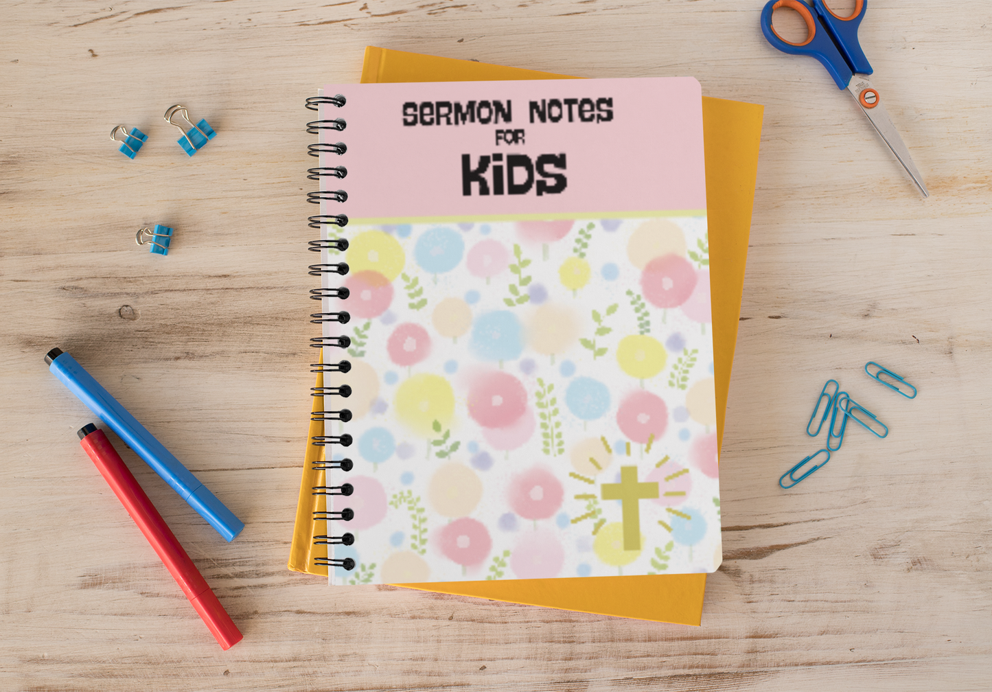 Sermon Notes Notebook For Kids Church Notebook Gift for Bible Study Notebook for Girls Note Taking for Christian Young Ladies