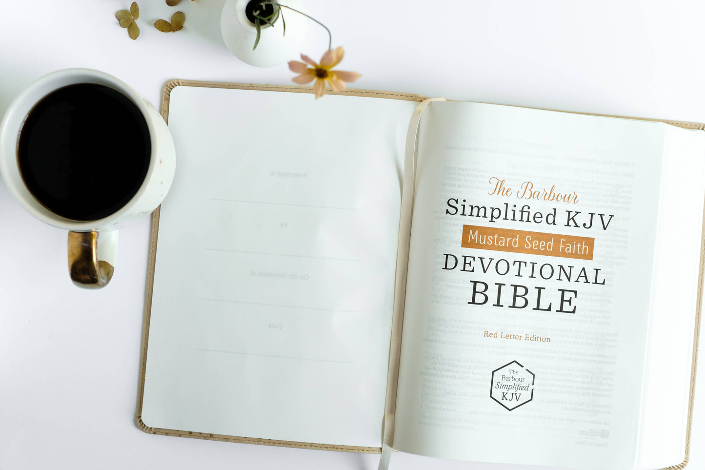 Mustard Seed Faith Devotional Bible—SKJV [Beige Polka Dots]iuybmnv<BV>