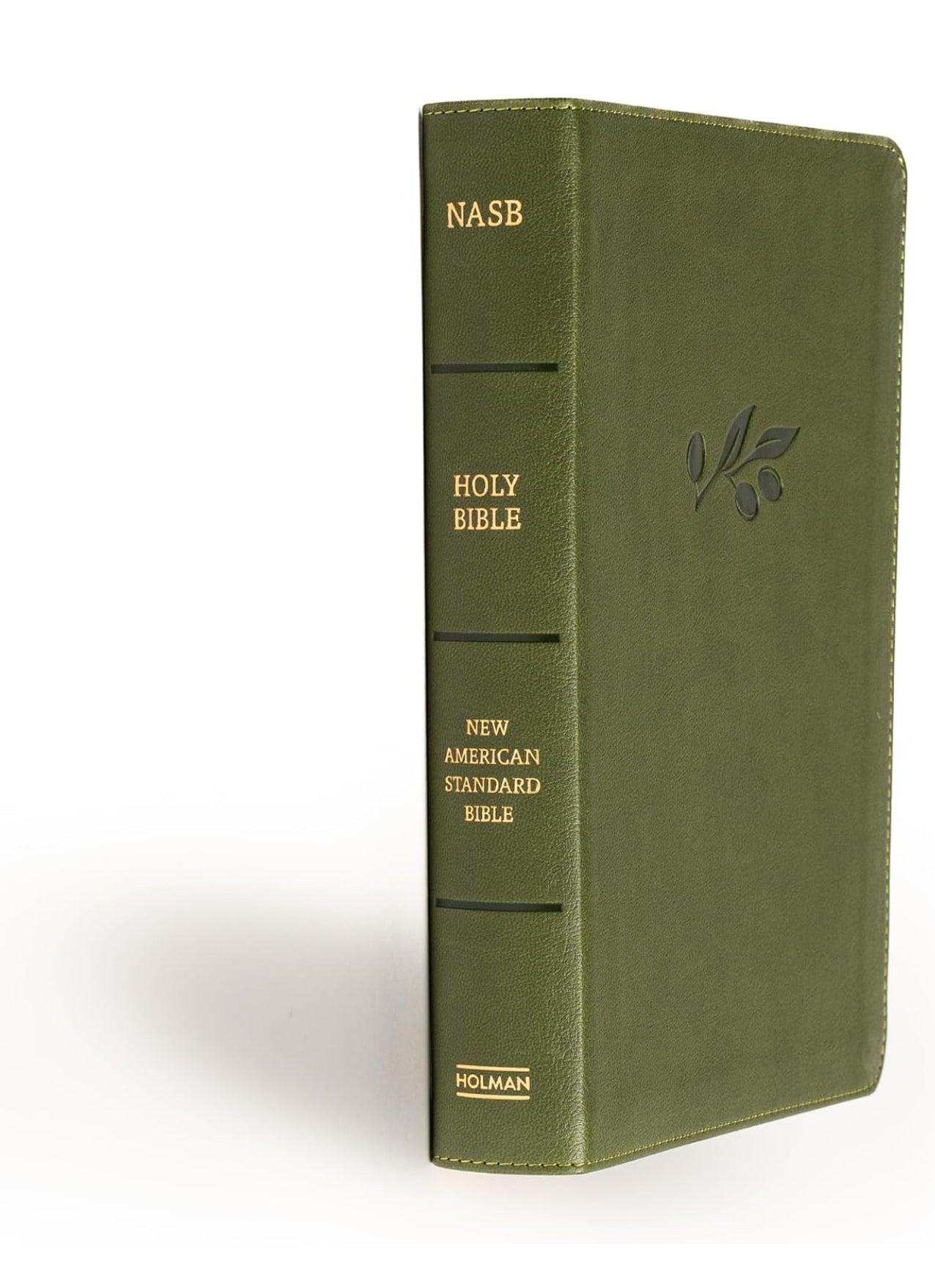 NASB Large Print Personal Size Reference Bible, Olive LeatherTouch, Red Letter, Presentation Page, Cross-References, Full-Color Maps, Easy-to-Read Bible