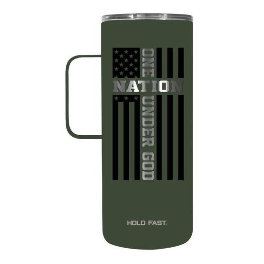 HOLD FAST 22 oz Stainless Steel Mug With Handle One Nation