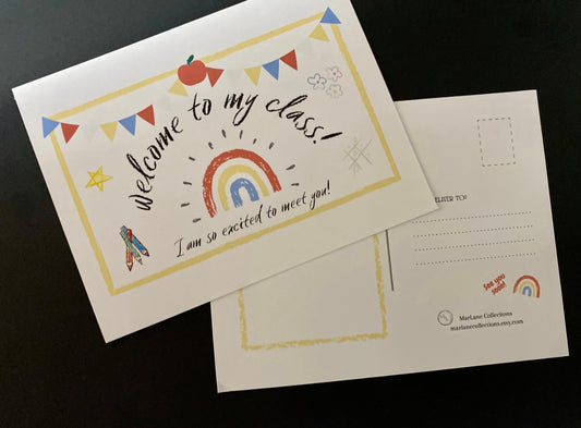 Welcome To My Class Personalizable PostCard