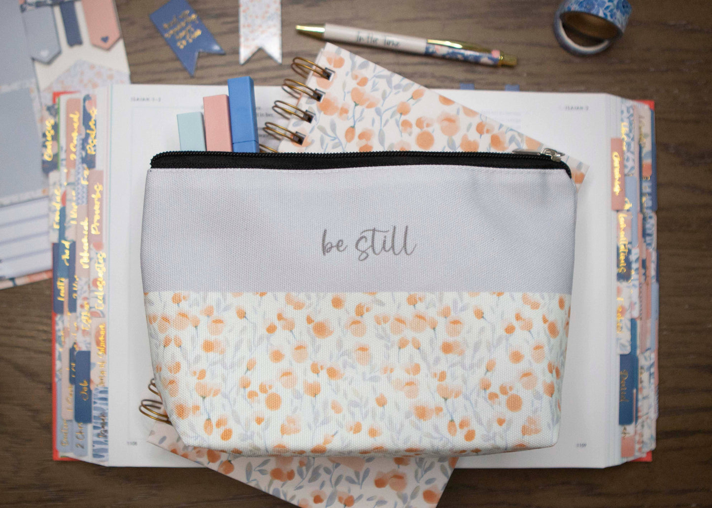 Be Still Bible Pencil Case | Bible Pencil Bag