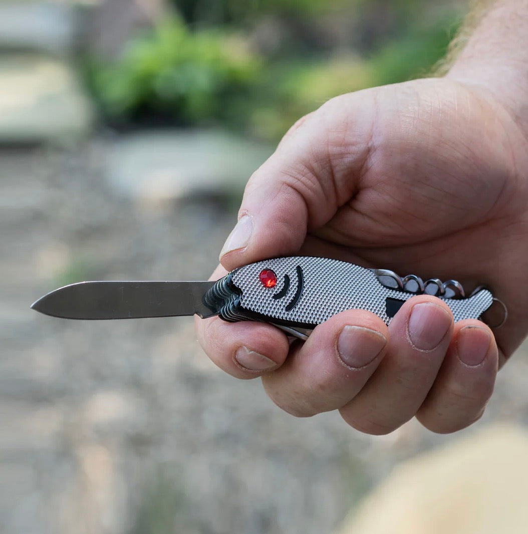 Man of God: Fisherman’s Friend Multi-Tool: Stainless Steel: Pocket Size: Orange