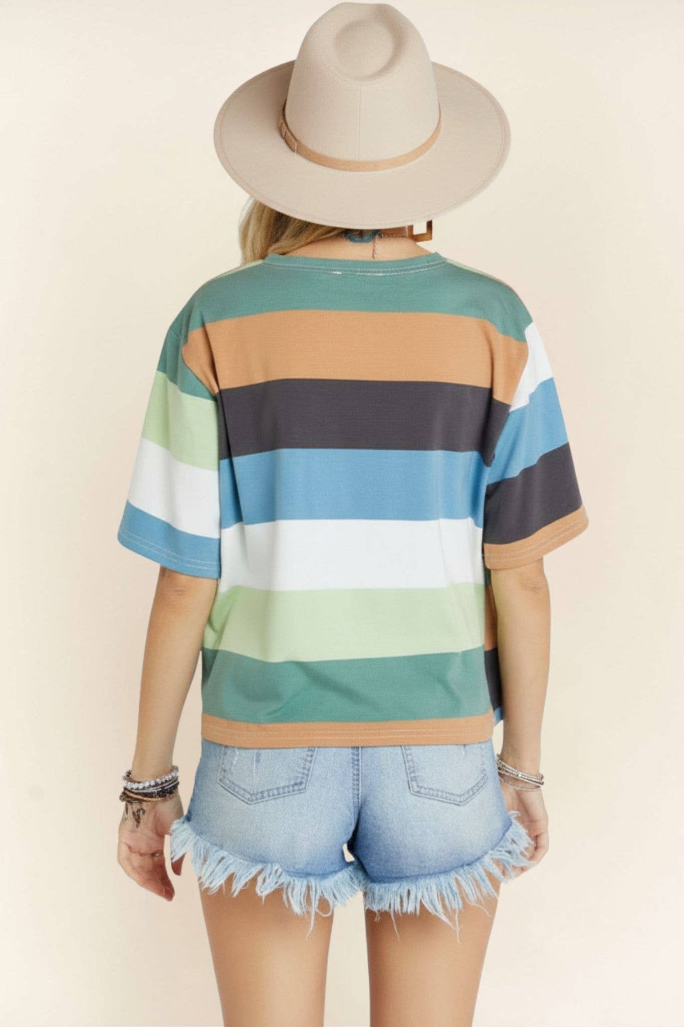 MULTI COLOR STRIPE TOP- LET2608