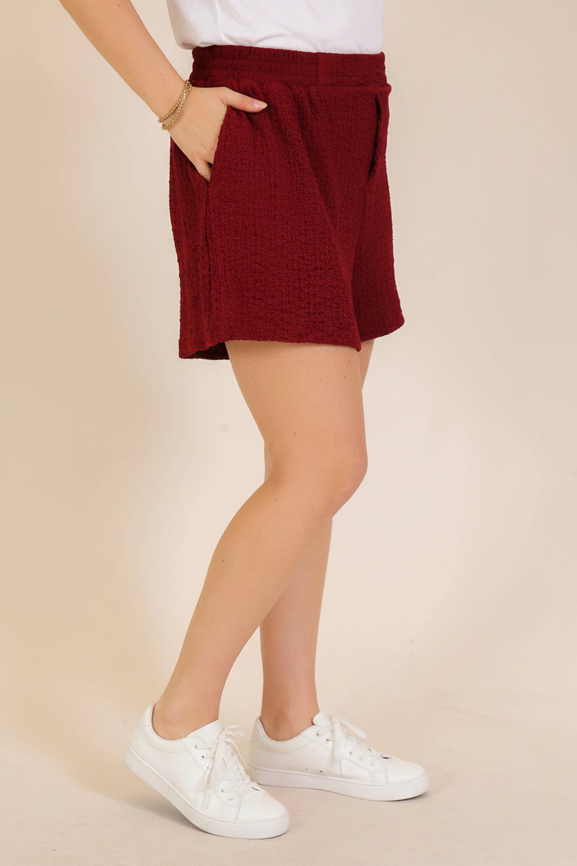 Plus Textured Pull-on Shorts 3