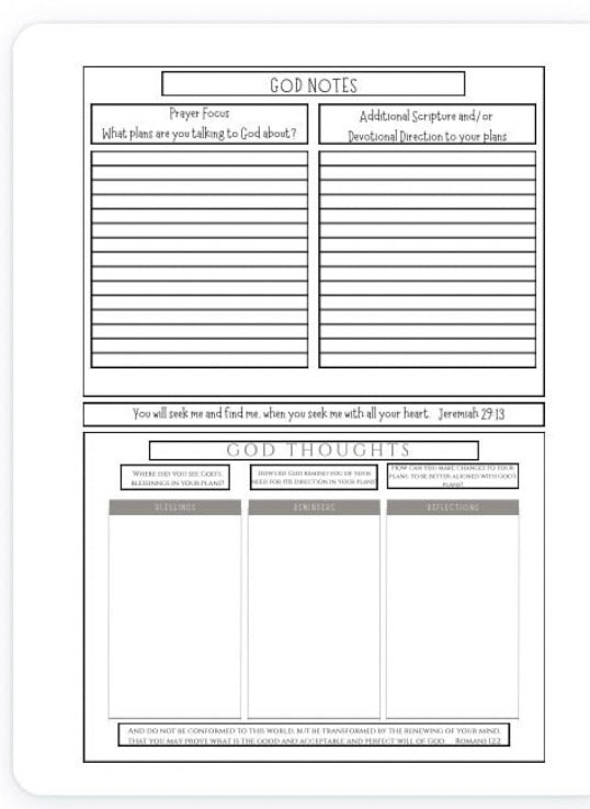 Plan with a Purpose Monthly Planner