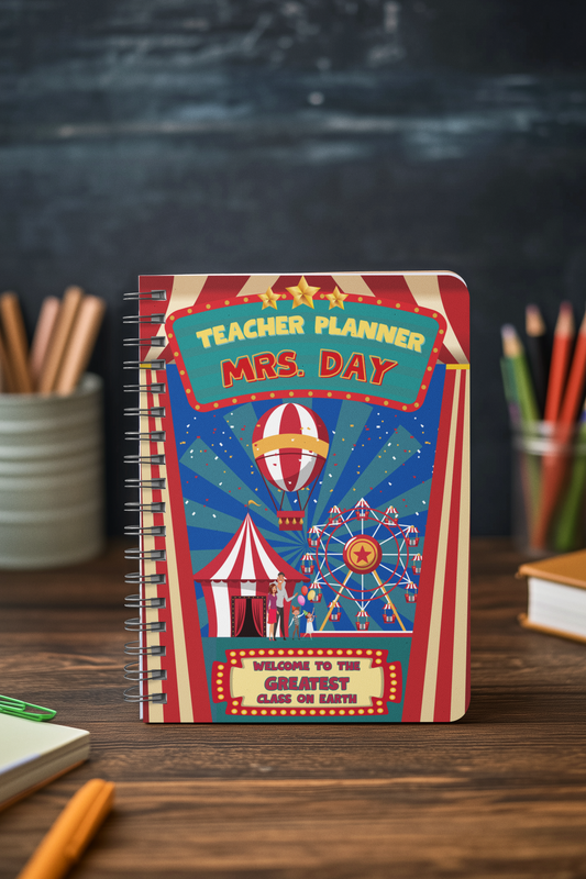 Personalized Carnival Planner for Teachers Plan Book for Education