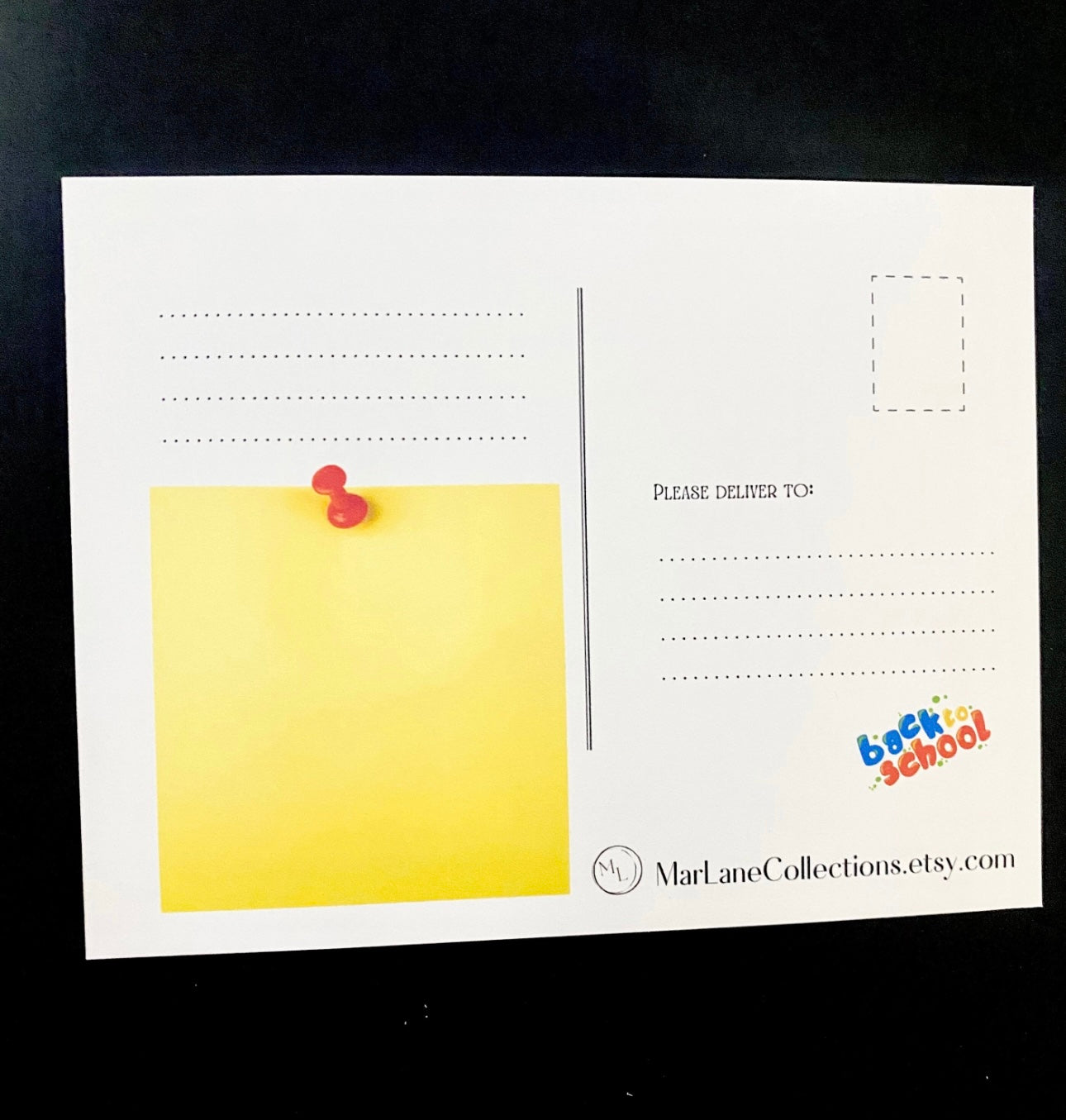 Personalizable Teacher Postcards