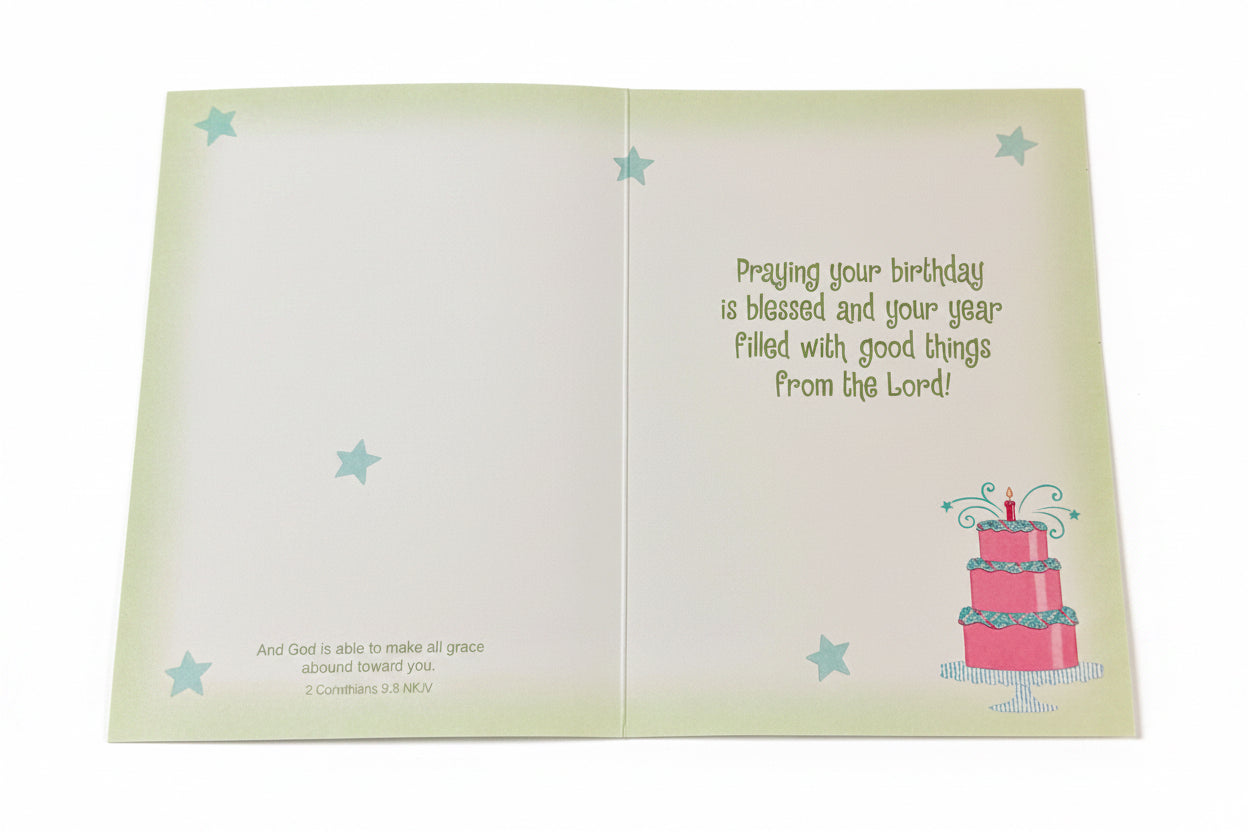 Single Card with envelope: Happy Birthday: Best Birthday Ever