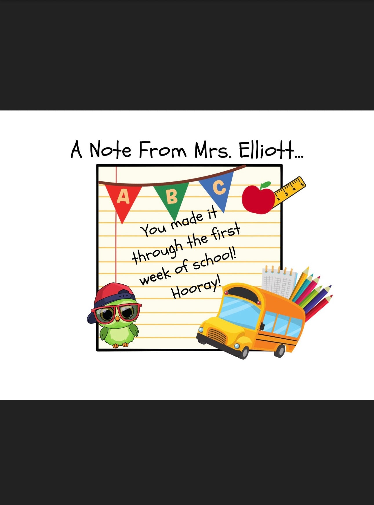Personalizable Teacher Postcards