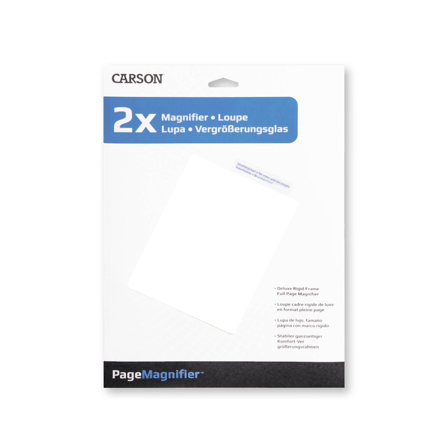 Page Magnifier, 2x Rigid Frame Sheet Magnifier, Reading Aid
