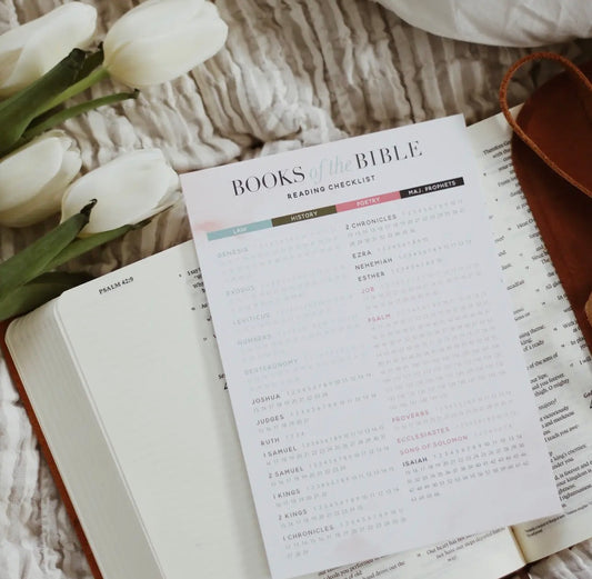Books of the Bible Checklist Card