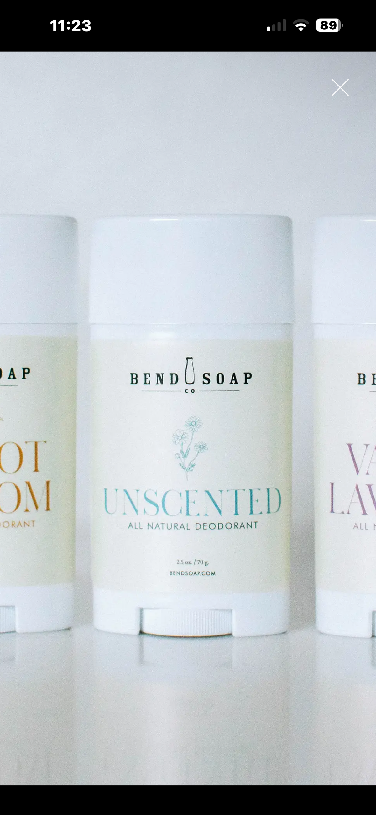 Bend Soap Unscented Deodorant