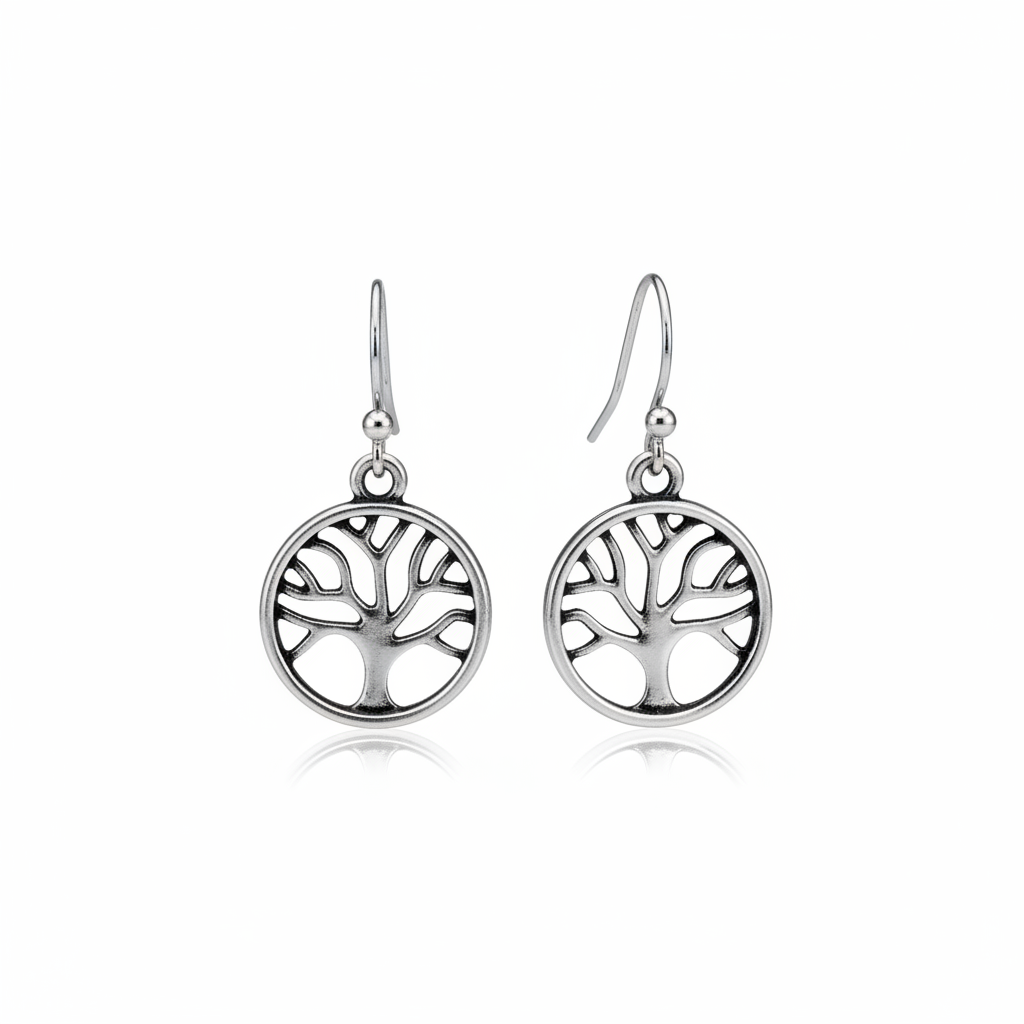 ‘Rooted in Christ’ Silver Necklace with heart clasp.