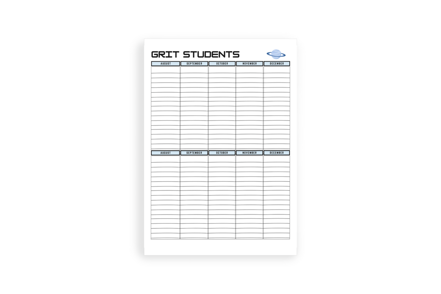 Personalized Out of this World Planner for Teachers