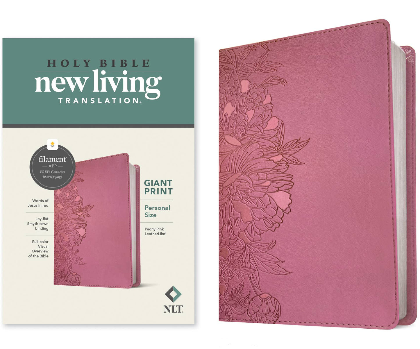 NLT Personal Size Giant Print Bible, Filament Enabled