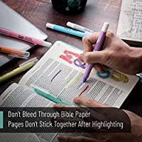 Pastel Gel Highlighters, No Bleed, 8 Pack