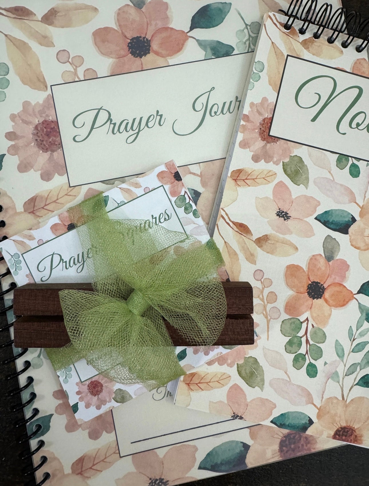 Prayer Bundle - Journal & Scripture Cards plus Free Matching Notebook and Free Personalization!!