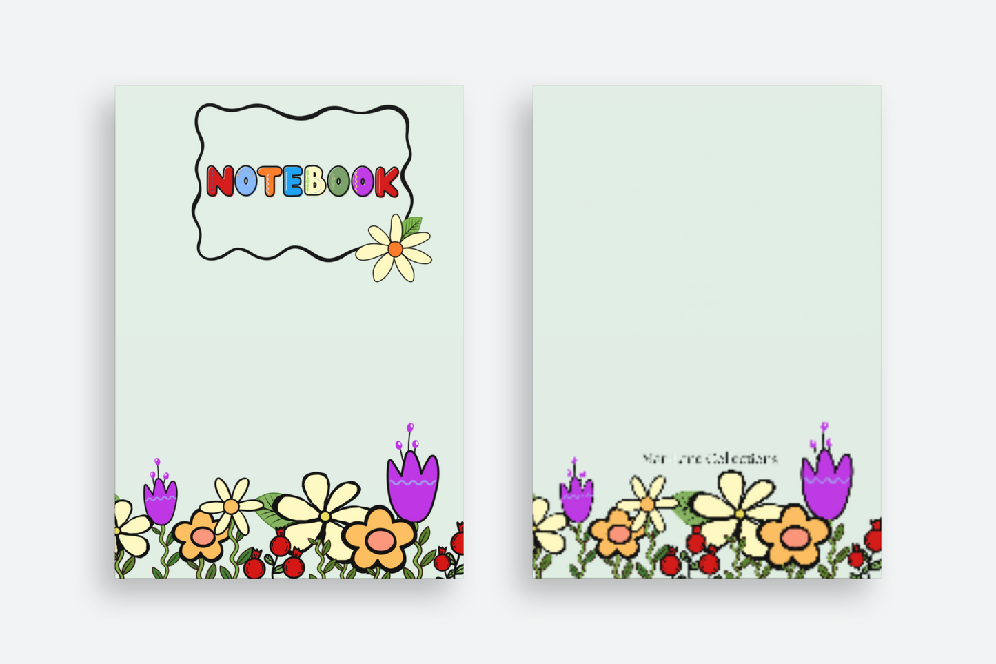 Beautiful Flower Cutomized Notebook