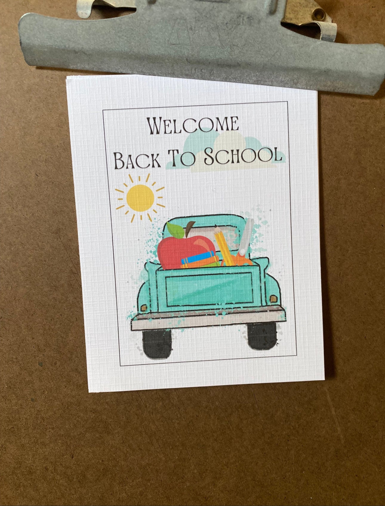 Back To School Personalizable Postcards