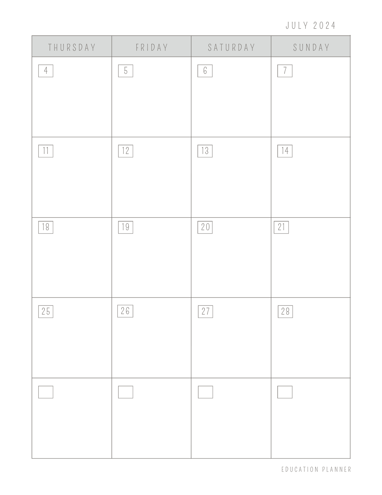 Teacher Planner
