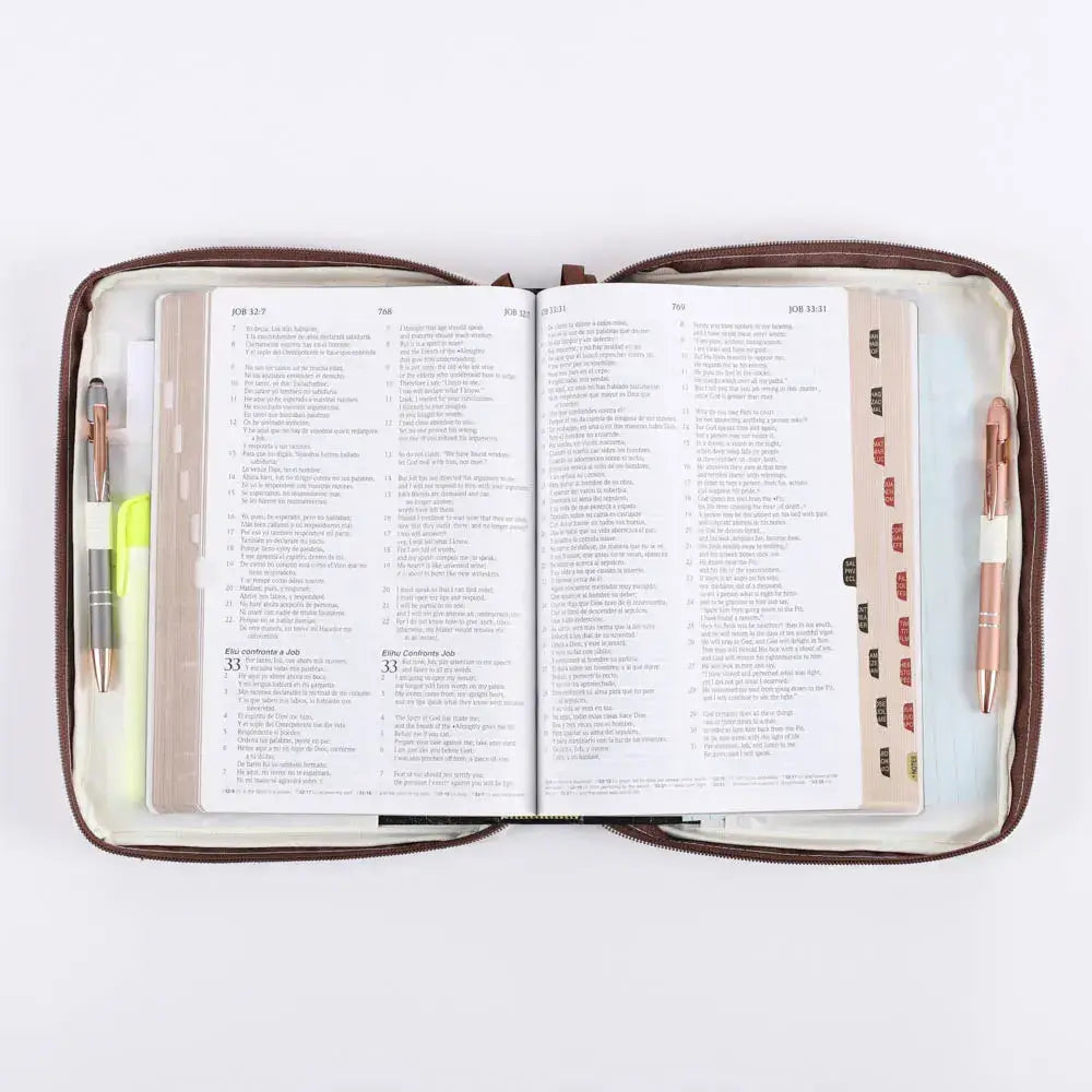 Canvas Bible Cover - Isaiah 40:8 Wildflowers - L