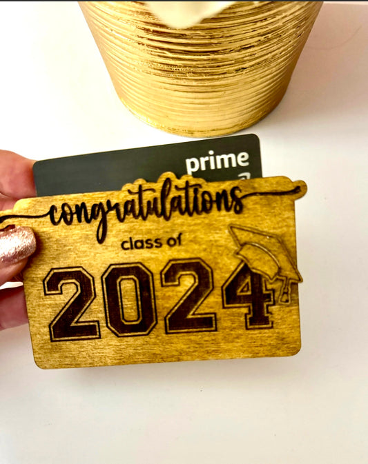Custom Graduation Gift Card Holder