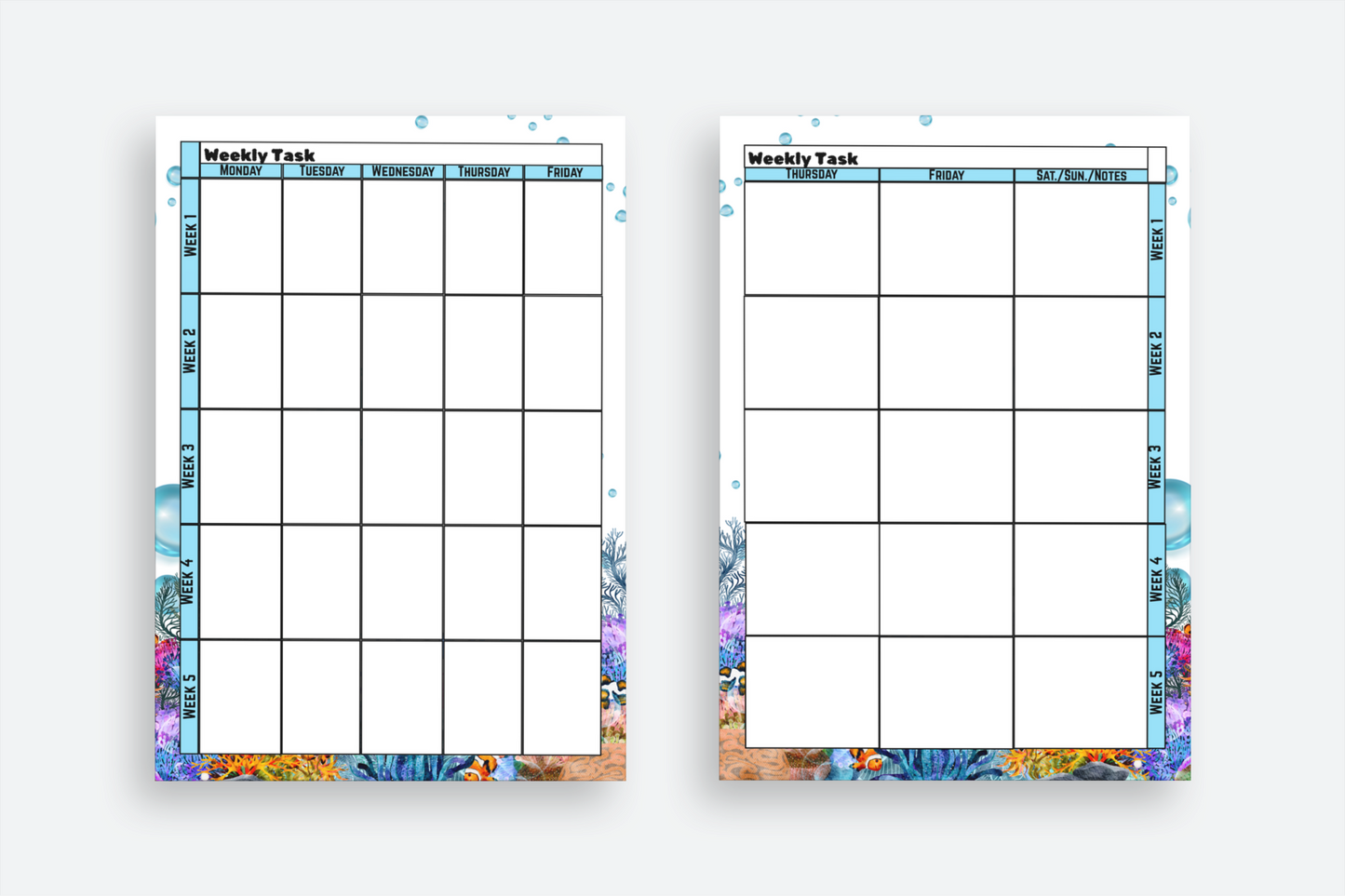 Personalized Under The Sea Planner for Teachers Plan Book for Education