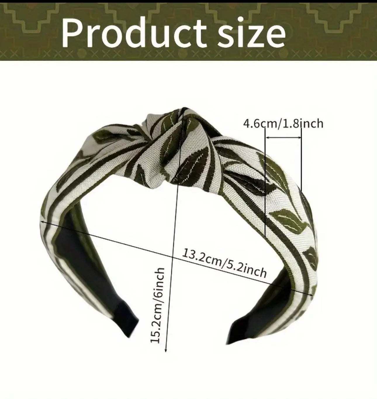 French Floral Embroidered Headband