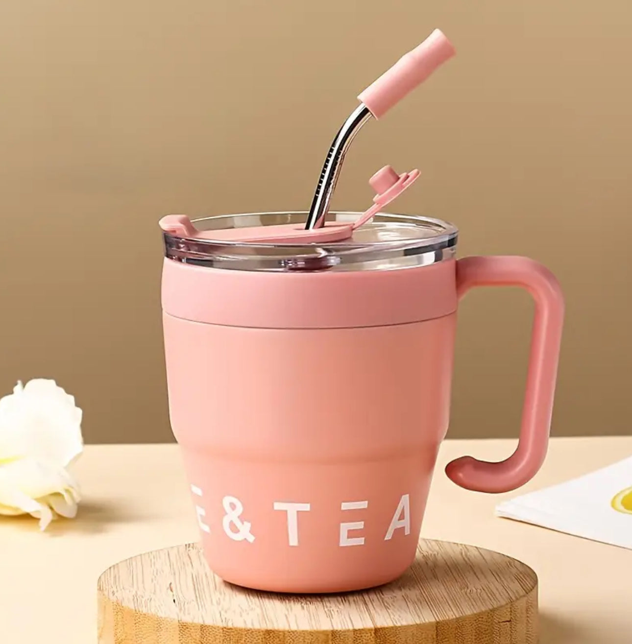 16oz Portable Stainless Steel Coffee Mug