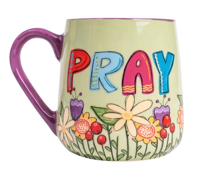 Uplifted & Inspired Stoneware Mug: Pray