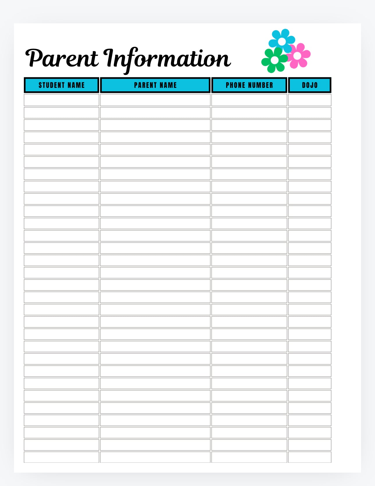 Power~To~Flower Teacher Planner