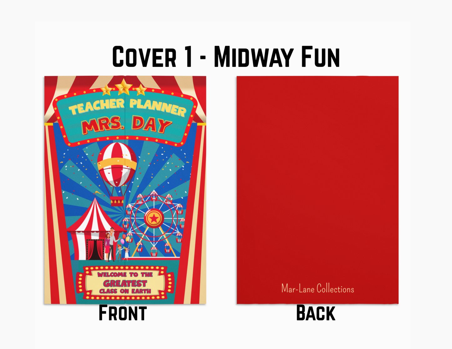 Personalized Carnival Planner for Teachers Plan Book for Education