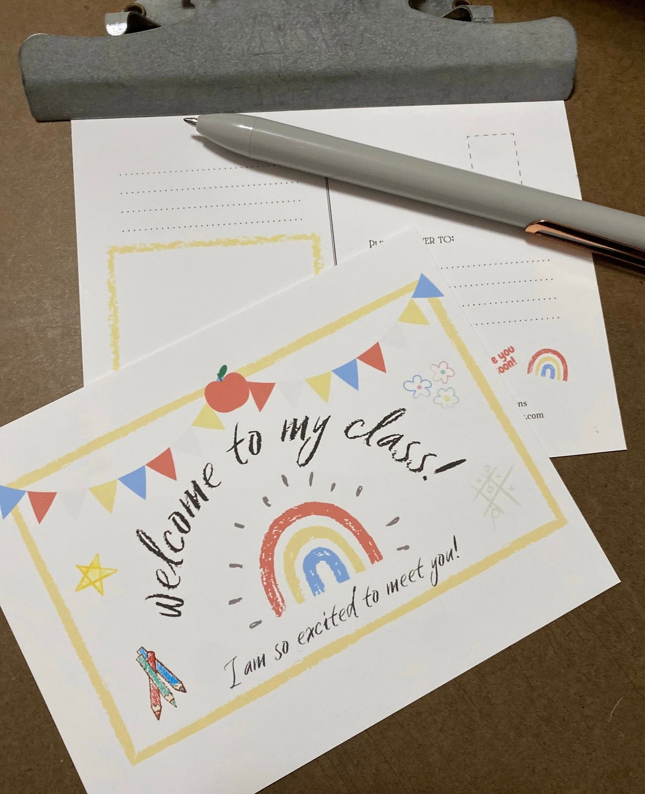 Welcome To My Class Personalizable PostCard