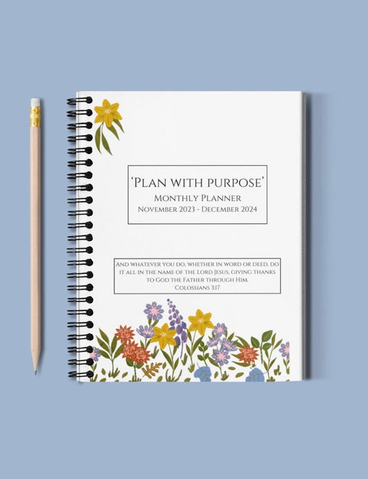 Plan with a Purpose Monthly Planner