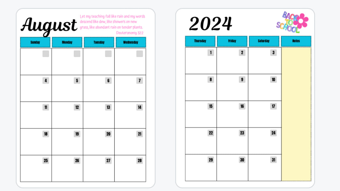 Power~To~Flower Teacher Planner