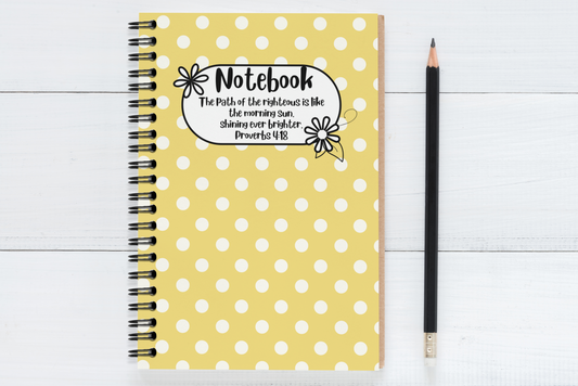 Sunshine Polka Dot Notebook