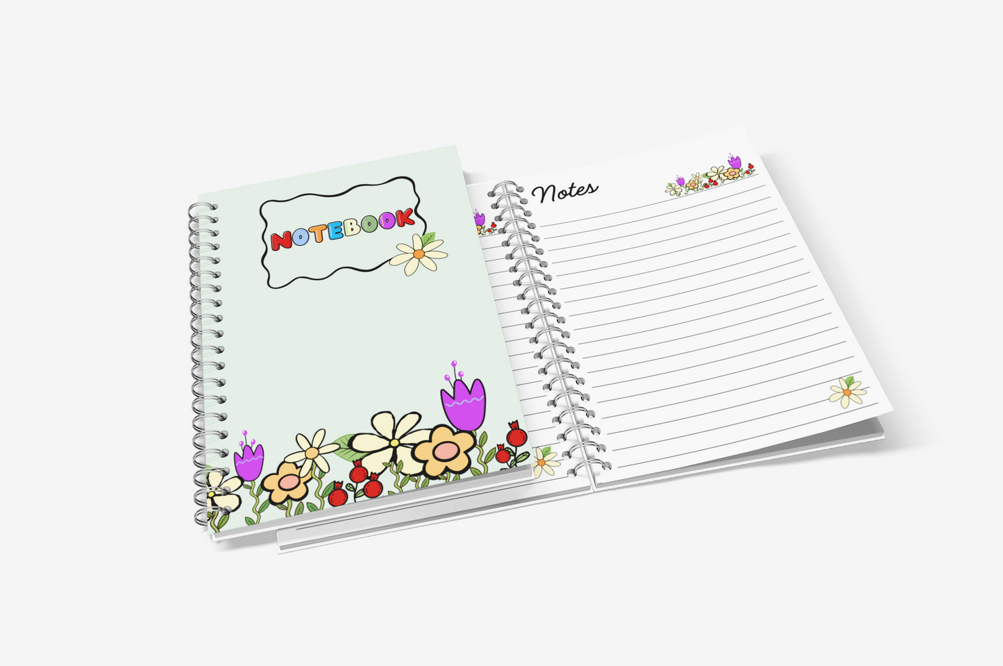 Beautiful Flower Cutomized Notebook