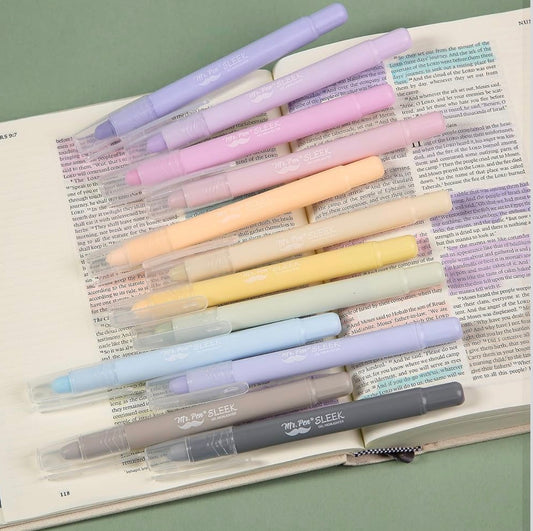 Mr. Pen- No Bleed Gel Highlighters, Ethereal Pastel, 14 Pack, Bible Highlighters