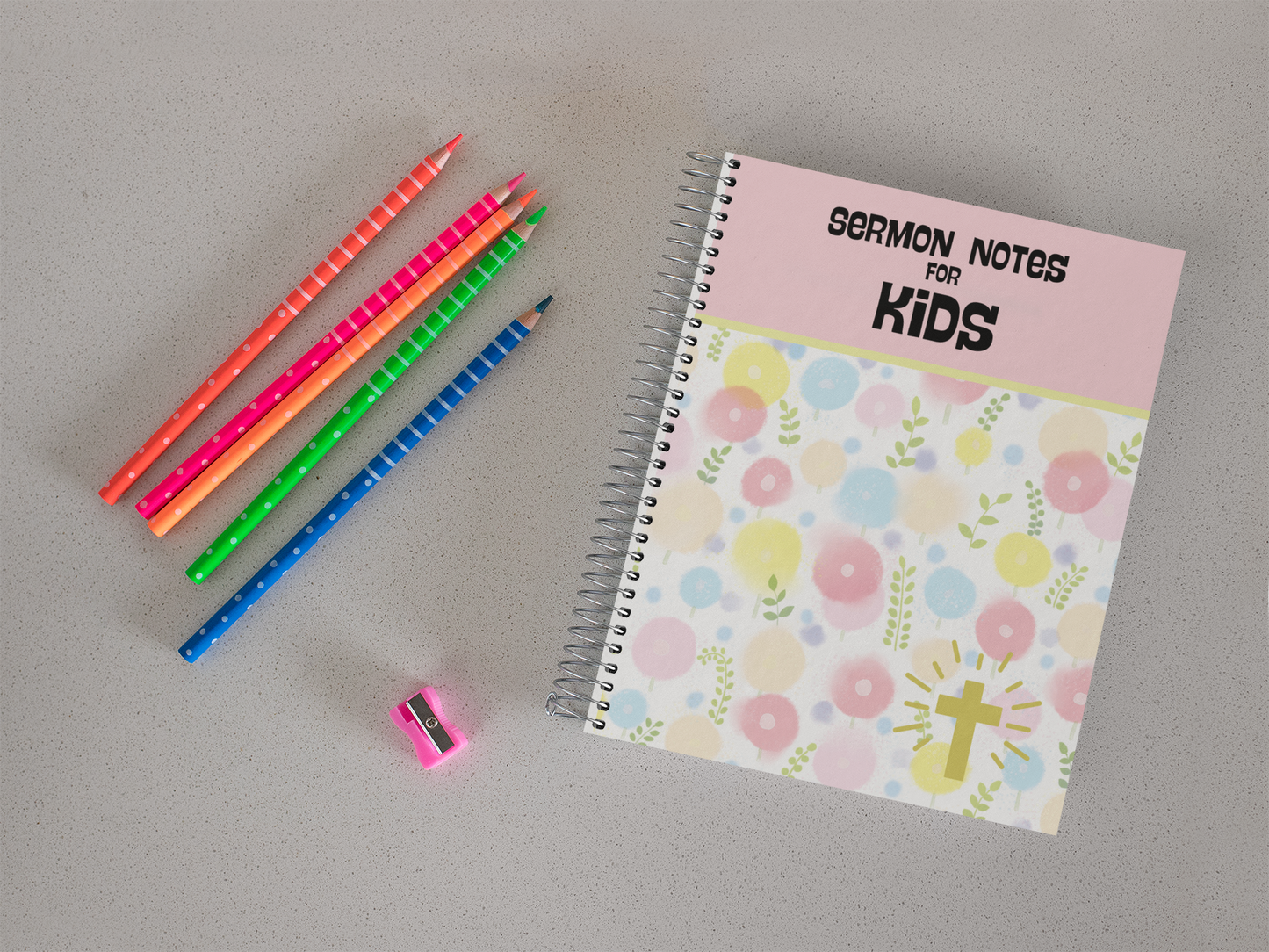 Sermon Notes Notebook For Kids Church Notebook Gift for Bible Study Notebook for Girls Note Taking for Christian Young Ladies