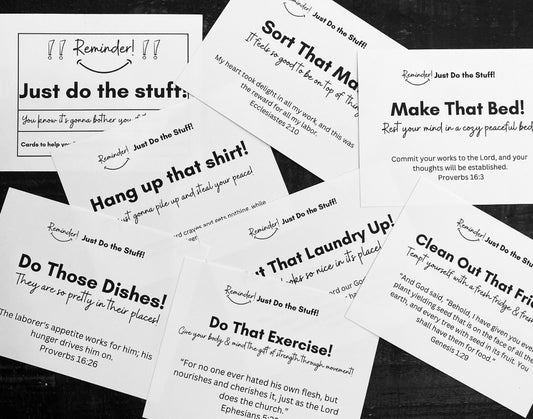 'Just Do the Stuff' Scripture Cards