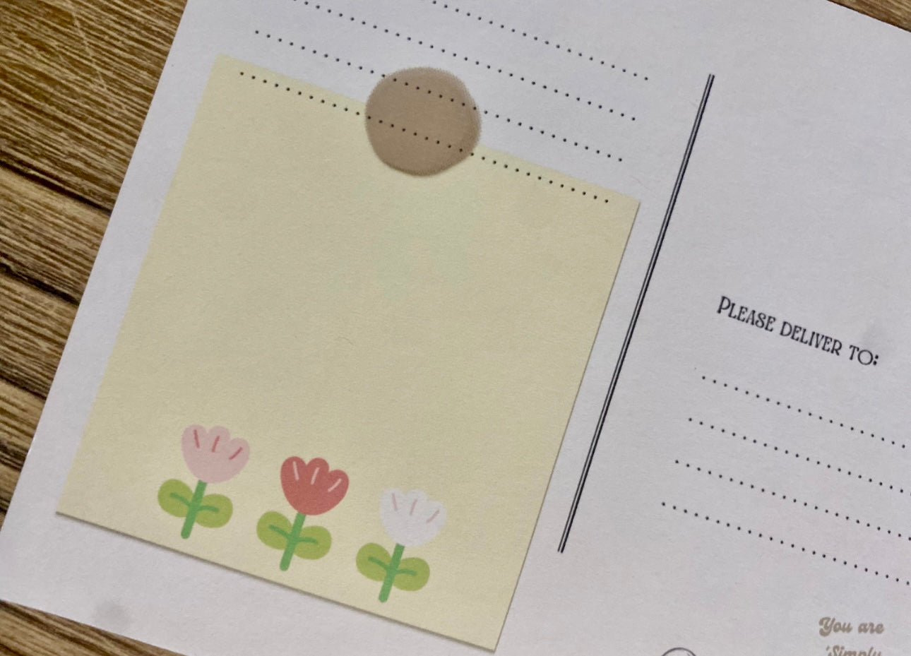 Note From Your Teacher Personalizable Post Card