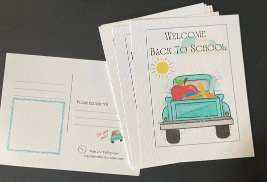 Back To School Personalizable Postcards