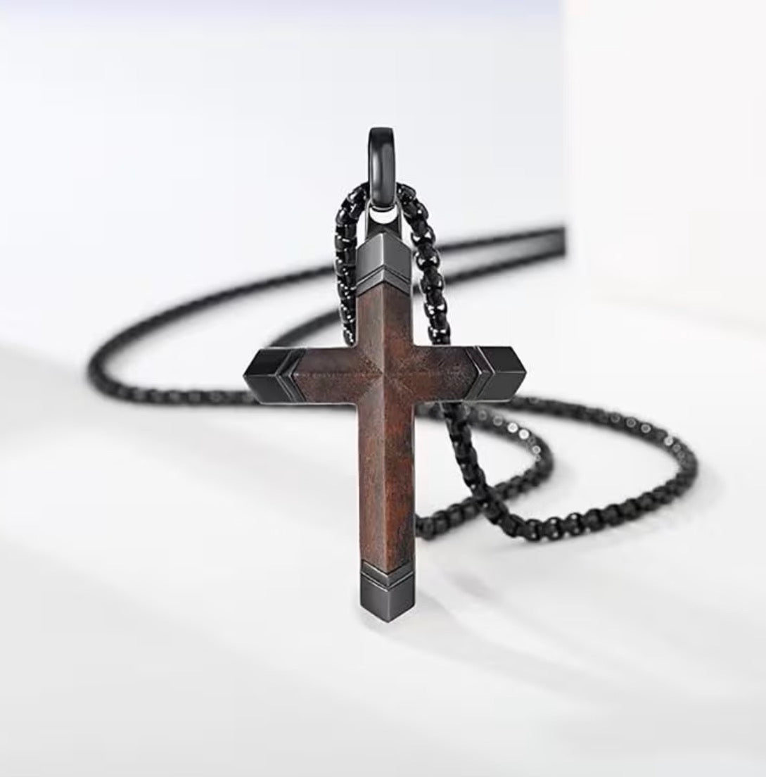 Men’s Titanium Steel Cross Necklace