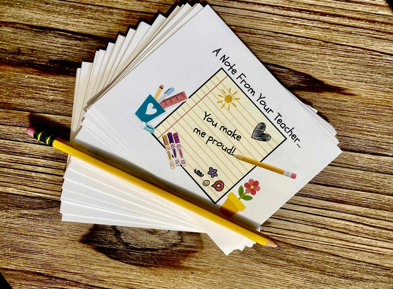 Note From Your Teacher Personalizable Post Card