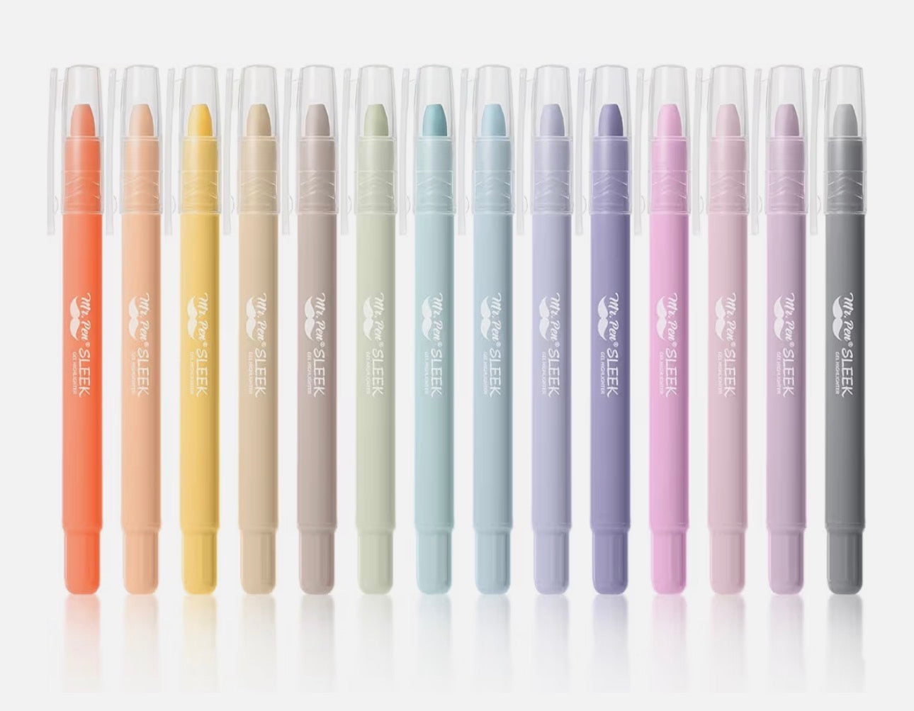 Mr. Pen- No Bleed Gel Highlighters, Ethereal Pastel, 14 Pack, Bible Highlighters