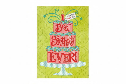Single Card with envelope: Happy Birthday: Best Birthday Ever