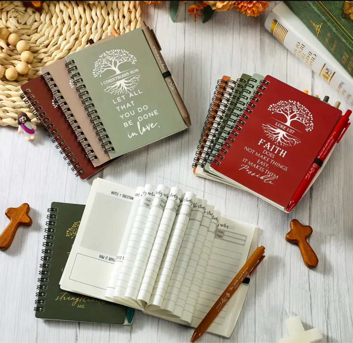 Pocket Bible Study Notebook & Pen Set