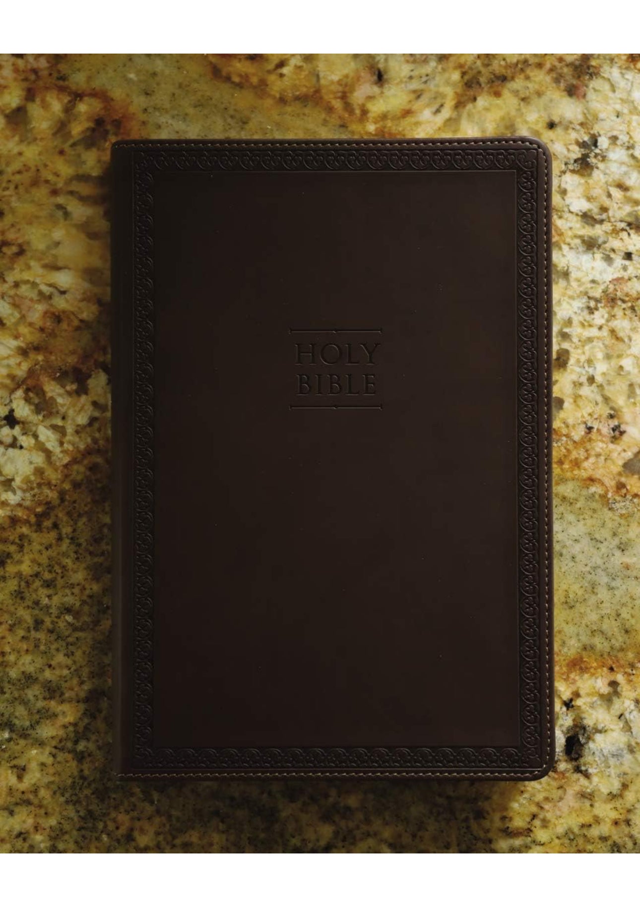 NIV, Value Thinline Bible, Large Print, Leathersoft, Brown, Comfort Print